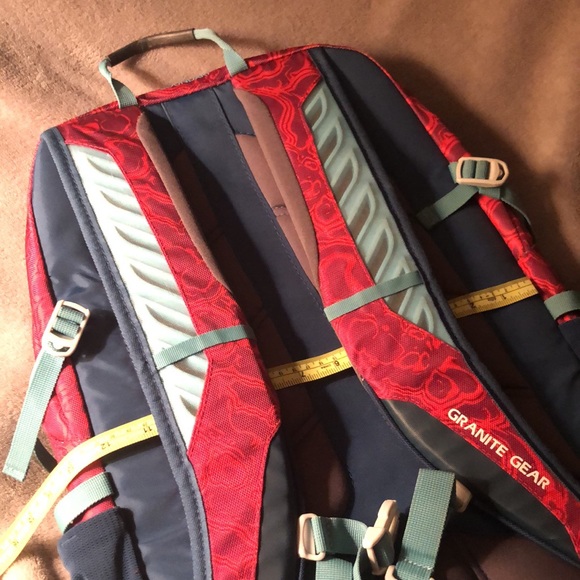 Red Granite Gear BACKPACK, 19” long, 12” wide, and 5” deep (~2” cinched) - Picture 6 of 16